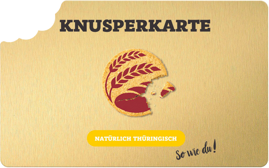 Knusperkarte – die physische Karte wird dir per Post zugeschickt